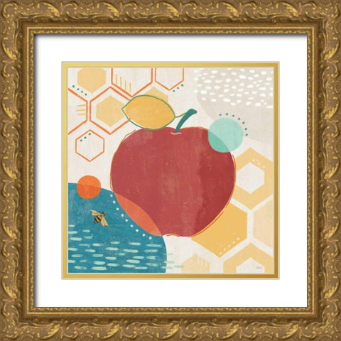 Fruit Frenzy V Gold Ornate Wood Framed Art Print with Double Matting by Charron, Veronique