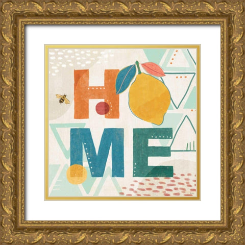 Fruit Frenzy IX Gold Ornate Wood Framed Art Print with Double Matting by Charron, Veronique