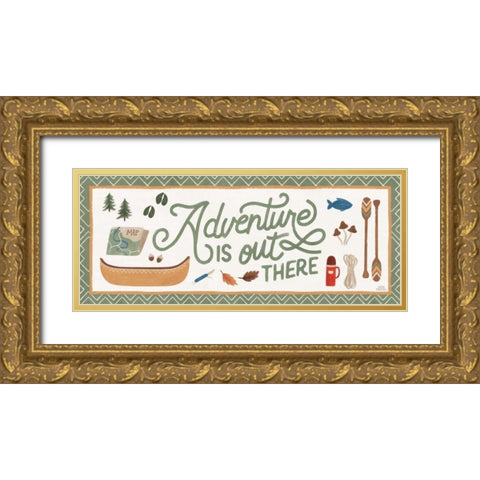 Take a Hike VIII Gold Ornate Wood Framed Art Print with Double Matting by Marshall, Laura