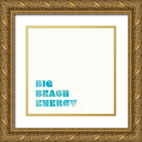 Beach Sayings IV Gold Ornate Wood Framed Art Print with Double Matting by Wild Apple Portfolio