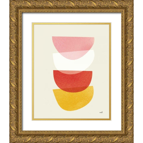 Balance II Oasis Gold Ornate Wood Framed Art Print with Double Matting by Hershey, Moira