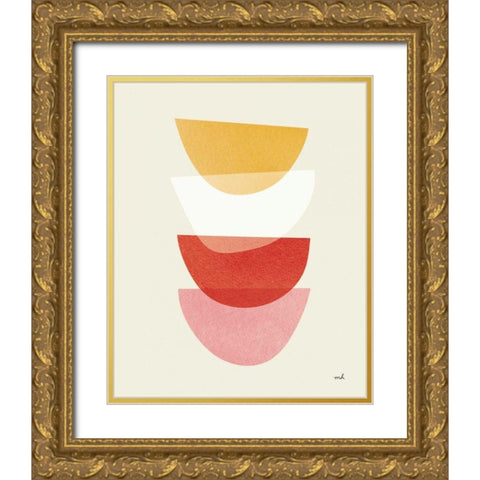 Balance III Oasis Gold Ornate Wood Framed Art Print with Double Matting by Hershey, Moira