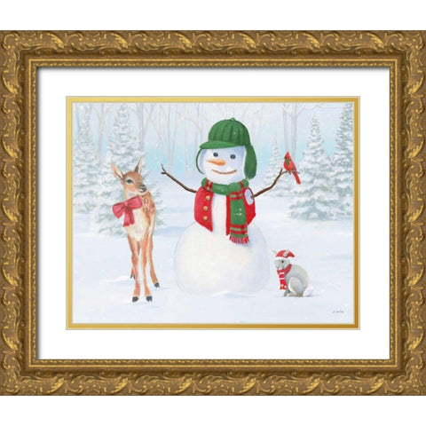 Dressed for Christmas I Gold Ornate Wood Framed Art Print with Double Matting by Wiens, James