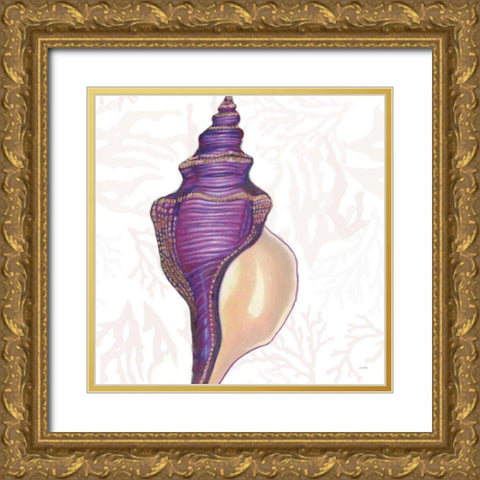 Shimmering Shells IX Gold Ornate Wood Framed Art Print with Double Matting by Wiens, James