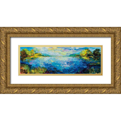 Panoramic Bliss Gold Ornate Wood Framed Art Print with Double Matting by Vertentes, Jeanette