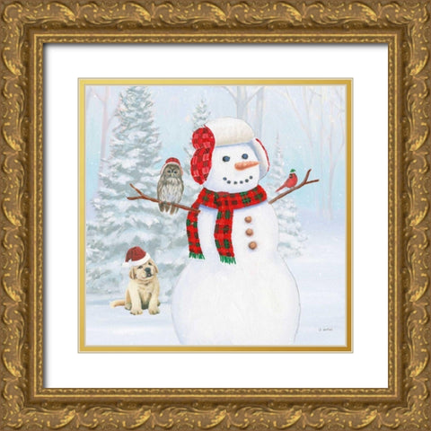 Dressed for Christmas II Crop Gold Ornate Wood Framed Art Print with Double Matting by Wiens, James