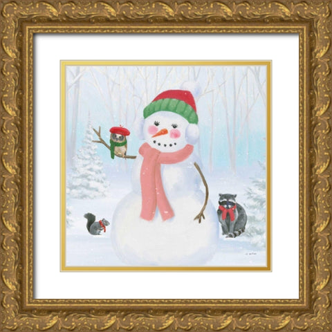 Dressed for Christmas IV Crop Gold Ornate Wood Framed Art Print with Double Matting by Wiens, James