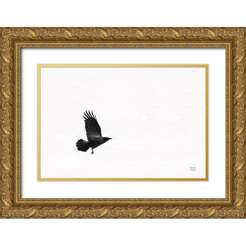 Air Clan Gold Ornate Wood Framed Art Print with Double Matting by Larson, Nathan