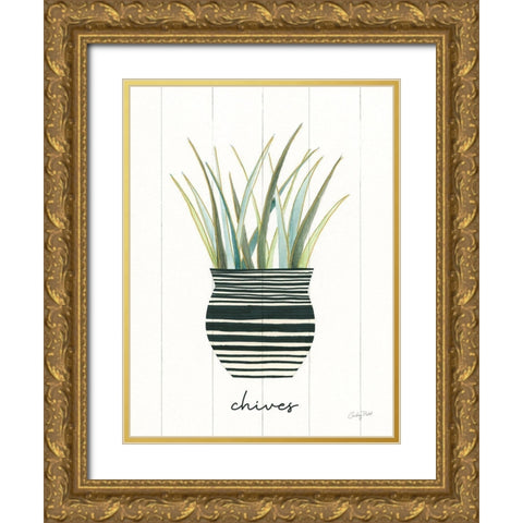 Herb Garden VI Gold Ornate Wood Framed Art Print with Double Matting by Prahl, Courtney