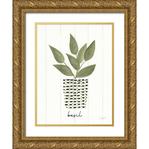 Herb Garden VII Gold Ornate Wood Framed Art Print with Double Matting by Prahl, Courtney