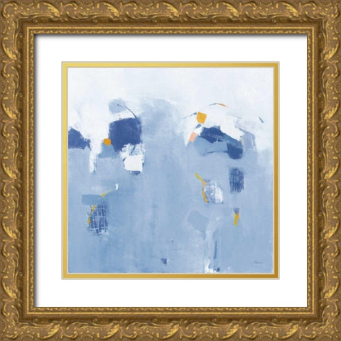 Color Splash Gold Ornate Wood Framed Art Print with Double Matting by Adams, Phyllis