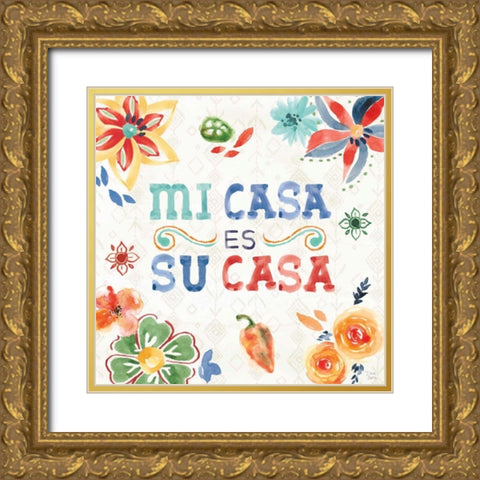 Sweet and Spicy XVIII Gold Ornate Wood Framed Art Print with Double Matting by June, Dina