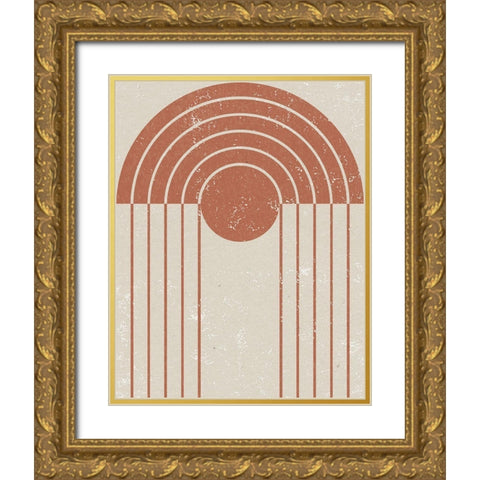 Gate I Gold Ornate Wood Framed Art Print with Double Matting by Hershey, Moira