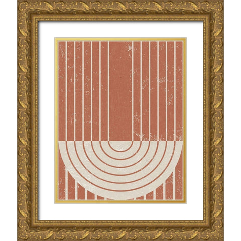 Gate II Gold Ornate Wood Framed Art Print with Double Matting by Hershey, Moira