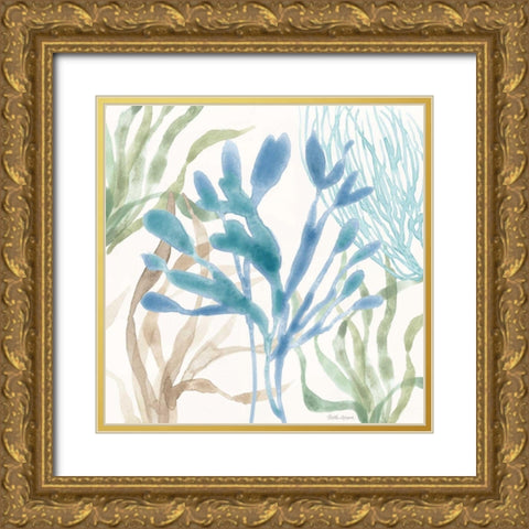 Soft Shores IX Gold Ornate Wood Framed Art Print with Double Matting by Grove, Beth