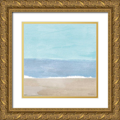 Soft Shores XI Gold Ornate Wood Framed Art Print with Double Matting by Grove, Beth