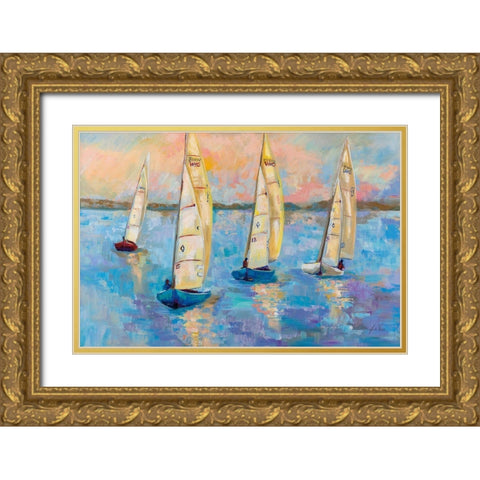 Watch Hill 15s Gold Ornate Wood Framed Art Print with Double Matting by Vertentes, Jeanette