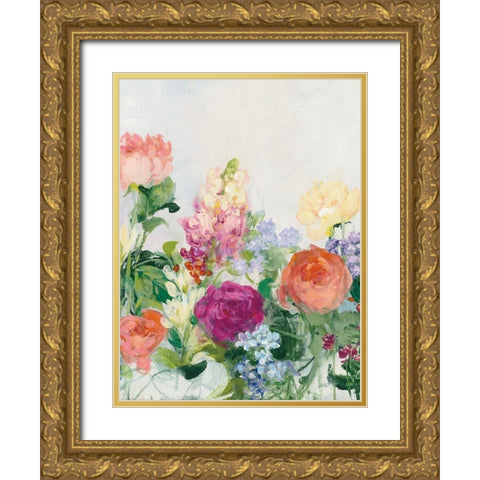 The Cutting Garden III Gold Ornate Wood Framed Art Print with Double Matting by Purinton, Julia