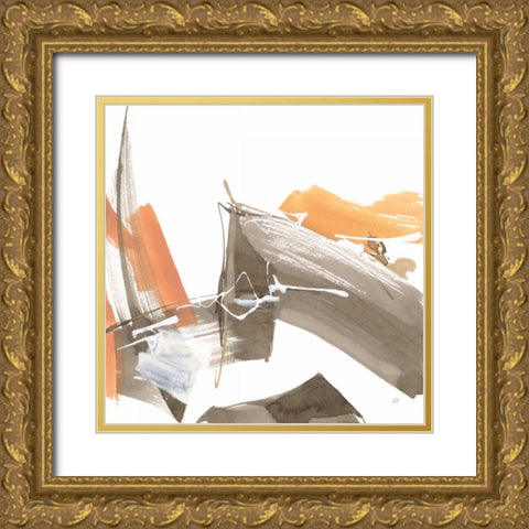 Melody II Gold Ornate Wood Framed Art Print with Double Matting by Paschke, Chris