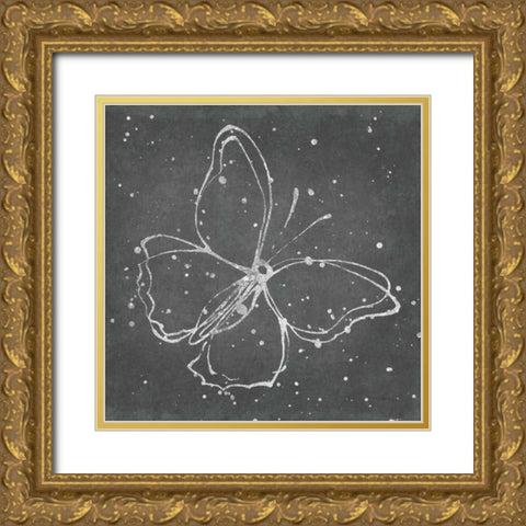 Silver Wings I Gold Ornate Wood Framed Art Print with Double Matting by Novak, Shirley