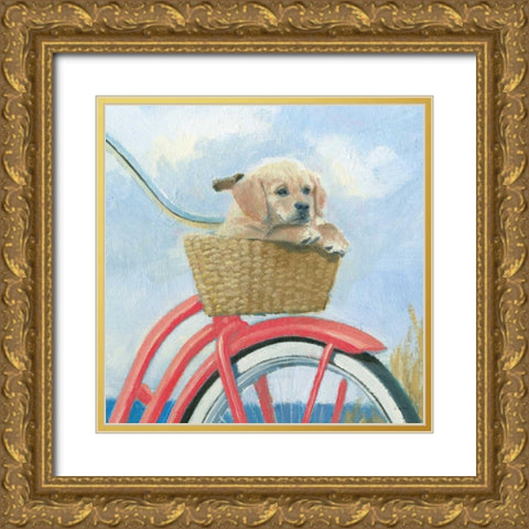 Beach Ride V Gold Ornate Wood Framed Art Print with Double Matting by Wiens, James