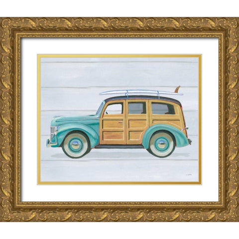 Beach Ride VIII Gold Ornate Wood Framed Art Print with Double Matting by Wiens, James