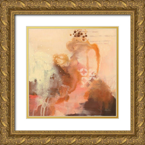 Abstract Layers II Gold Ornate Wood Framed Art Print with Double Matting by Horn, Laura