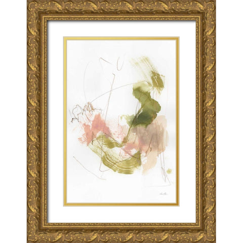 Palette of Spring I Gold Ornate Wood Framed Art Print with Double Matting by Horn, Laura