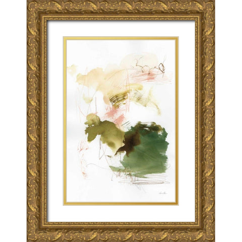 Palette of Spring II Gold Ornate Wood Framed Art Print with Double Matting by Horn, Laura