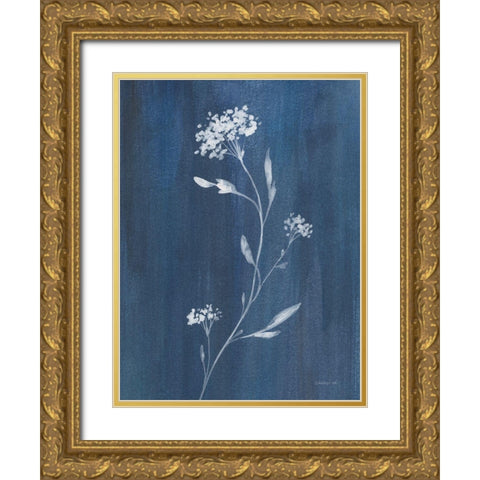 Simple Nature IV Gold Ornate Wood Framed Art Print with Double Matting by Nai, Danhui