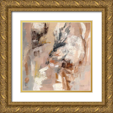 Old Barn Door Gold Ornate Wood Framed Art Print with Double Matting by Vassileva, Silvia