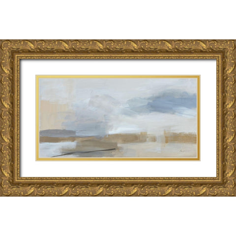 Sandstorm Gold Ornate Wood Framed Art Print with Double Matting by Munger, Pamela