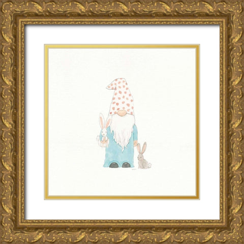 Easter Gnomes I Gold Ornate Wood Framed Art Print with Double Matting by Jackson, Jenaya