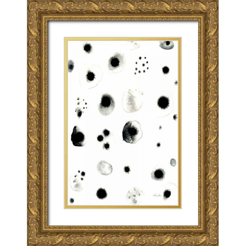 Delicate Gold Ornate Wood Framed Art Print with Double Matting by Horn, Laura