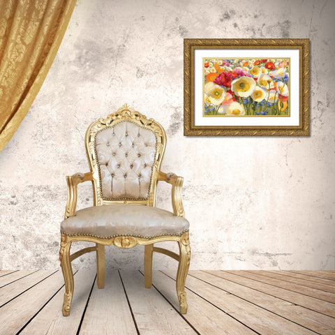 Sunny Abundance Gold Ornate Wood Framed Art Print with Double Matting by Novak, Shirley