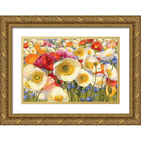 Sunny Abundance Gold Ornate Wood Framed Art Print with Double Matting by Novak, Shirley