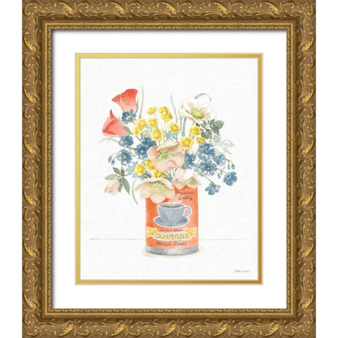 Gardenscape II Gold Ornate Wood Framed Art Print with Double Matting by Grove, Beth