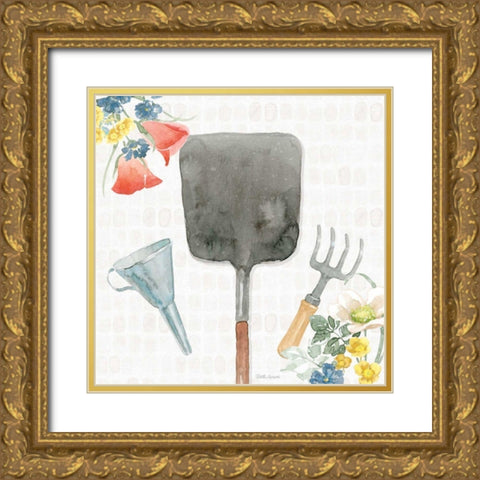 Gardenscape V Gold Ornate Wood Framed Art Print with Double Matting by Grove, Beth