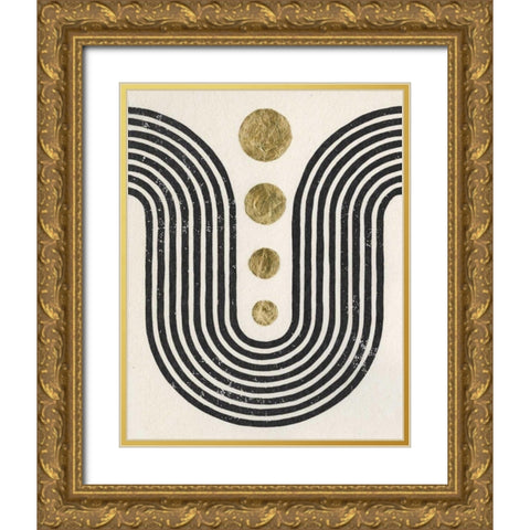 Good Vibrations II Gold Ornate Wood Framed Art Print with Double Matting by Hershey, Moira