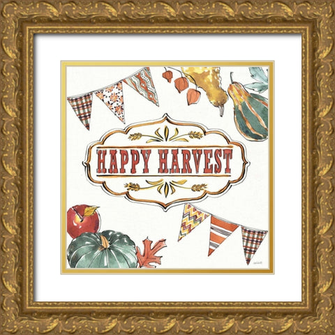 Country Harvest VI Gold Ornate Wood Framed Art Print with Double Matting by Tavoletti, Anne