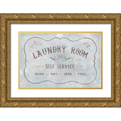 Laundry Day VII Gold Ornate Wood Framed Art Print with Double Matting by Nai, Danhui