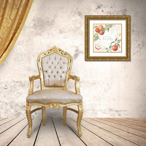 In the Orchard II Gold Ornate Wood Framed Art Print with Double Matting by Vassileva, Silvia