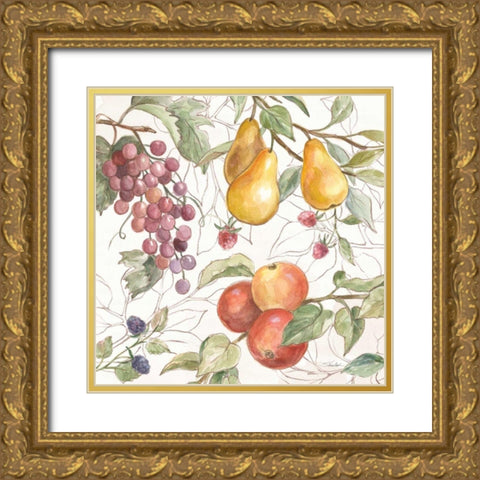 In the Orchard VII Gold Ornate Wood Framed Art Print with Double Matting by Vassileva, Silvia