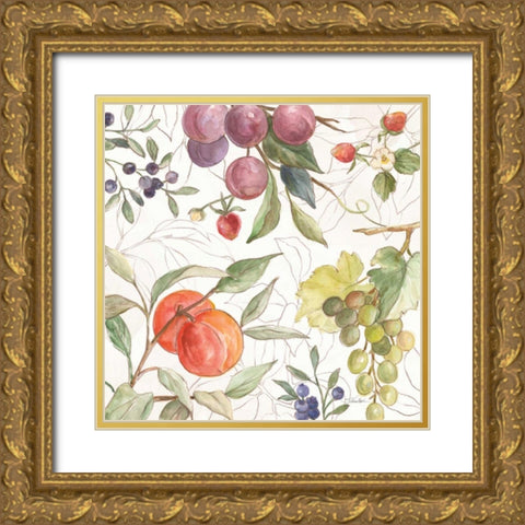 In the Orchard VIII Gold Ornate Wood Framed Art Print with Double Matting by Vassileva, Silvia