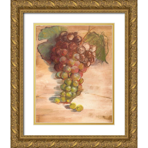 Grape Harvest II No Label Gold Ornate Wood Framed Art Print with Double Matting by Rowan, Carol