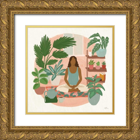 Urban Jungle II Gold Ornate Wood Framed Art Print with Double Matting by Penner, Janelle