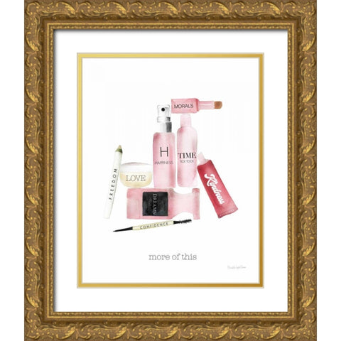 Inner Beauty IV Gold Ornate Wood Framed Art Print with Double Matting by Charro, Mercedes Lopez