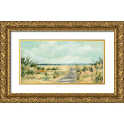 Path Through the Dunes Gold Ornate Wood Framed Art Print with Double Matting by Vassileva, Silvia