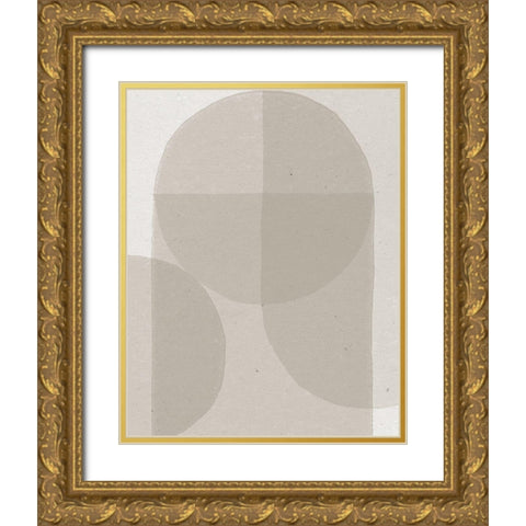 Soft Rain II Gold Ornate Wood Framed Art Print with Double Matting by Hershey, Moira