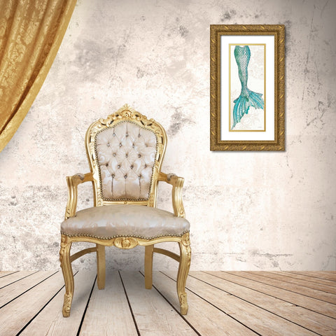 Sea Sirens III Gold Ornate Wood Framed Art Print with Double Matting by Tavoletti, Anne